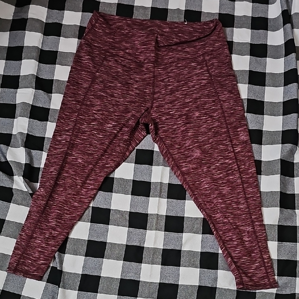Maurices Burgundy Leggings